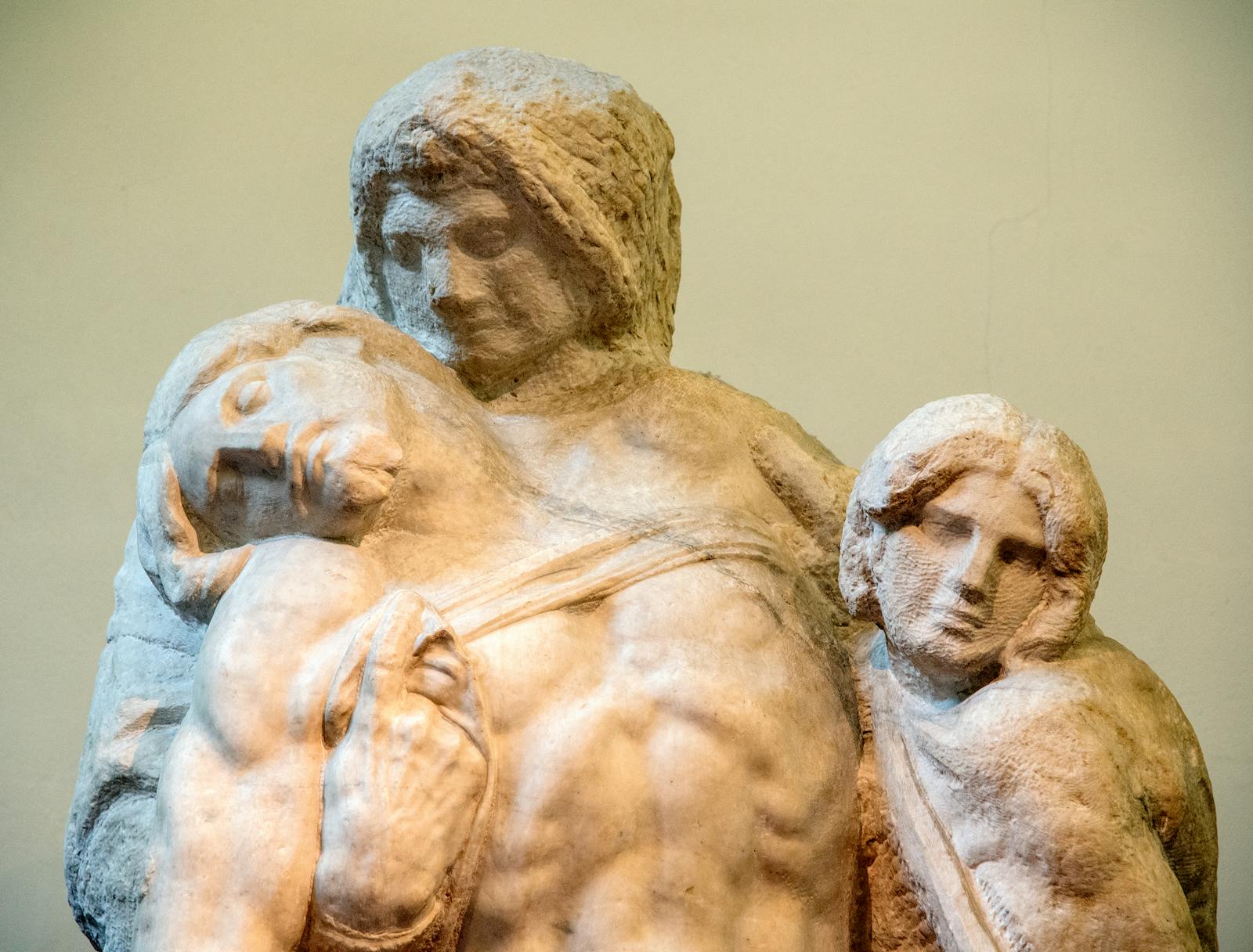 Szczegół Pietà w Galleria dell'Accademia