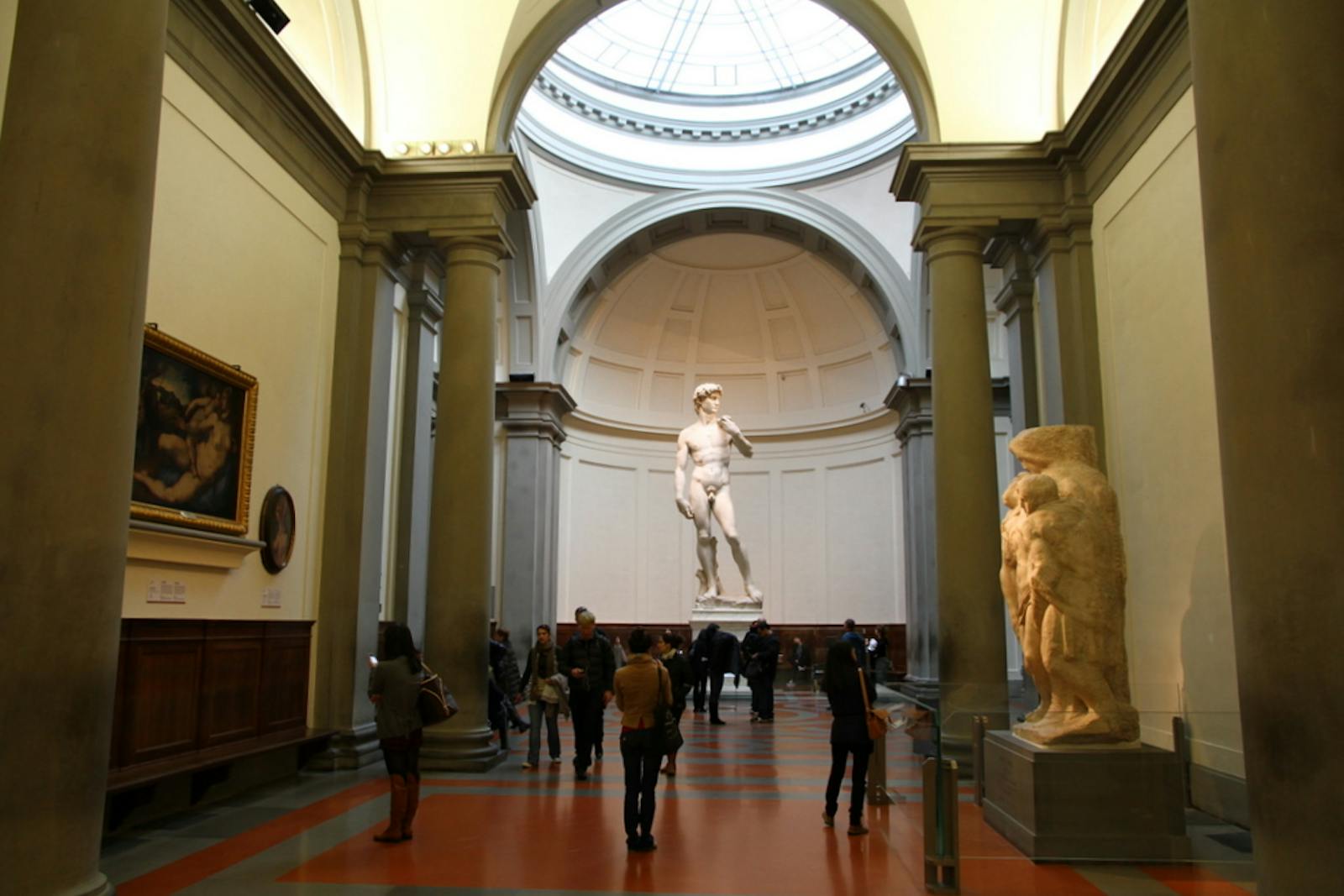 A estátua do David na Galleria dell'Accademia